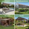 product-open-7a11457a771f400295b0fdc02ecb5ee4-goods Outdoor Shade Net - Brown, Uv-Resistant, Durable Canopy, Suitable for Travel, Picnics, And Pools - Available In Various Sizes.