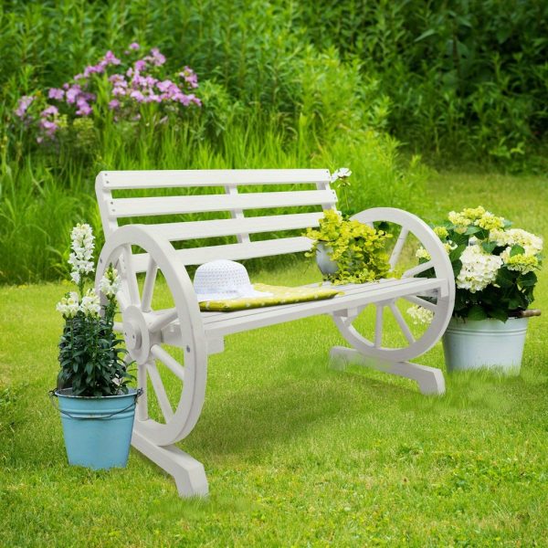 product-open-7a8a854cb9e64d39a4da0031db294421-goods 41.5in Fir White Carbonized with Wooden Wheels Wooden Bench