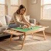 This Foldable Block Game Table Features Multiple Smoothly Sliding Drawers That Are Unlikely to Slip Or Fall Out. with Ample Surrounding Storage, It Can Be Placed Anywhere, Including The Living Room, Bedroom, Or on a Rug