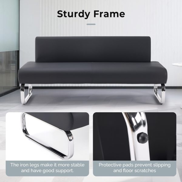 product-open-7dc0d1cf8bf0464e81d88827a9b0af5e-goods Contemporary PVC Backrest Waiting Chairs, Indoor Leisure Seating, Suitable for Nail Salons, Beauty Centers, Studies, Bedrooms, And Living Rooms
