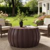 product-open-7f1d8519a4c1407aa0ca511b68bb1ef9-goods 35.43' Modern Waterproof Coffee Table Durable MgO Cement Design Indoor and Outdoor Compatible Brown