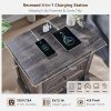 product-open-7f7bdbde6e2f42ab964eb5445cd6a4f6-goods 24" Wide 3-Drawer Storage Cabinet, 26" Tall Farmhouse 3-Drawer Side Table, Solid Wood Roman Column Style End Table, Universal Corner Table for Bedroom, Living Room And Hallway, Sofa & Console Tables Sofa & Console Tables Accent Furniture