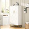 product-open-80e0fafaca2948e48ca3cd3b544378d5-goods 51" Office Cabinet with Adjustable Shelves, Office Organization Storage Cabinet, Large Office Storage Cabinet, Garage Storage Cabinet File Cabinet Printer Stand with Storage Shelves, Kitchen Pantry Cabinet, Tool Cabinet for Office, Home, Garage