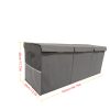 3-Grid Storage Organizer, Extra-Large Foldable Sturdy Basket with Mesh Pockets, 40 Inches Size, Pink Purple Grey Kids Container, Holiday Gift for Multi-Scene