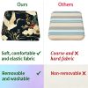 product-open-8569698c04694455bcd91cd66b1d1c14-goods 1pc Peony And Crane Pattern Courtyard Chair Seat Cushion, Indoor And Outdoor Seat Cushions, Back Cushions, Size 19.7*17.7*1.57inch, Suitable for Garden Chairs, Office Chairs And Floor Seats. Soft And Comfortable