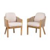 product-open-864f1a173a9b4fe4bd7b1d5cceb0642b-goods Courtyard Dining Chairs (2pcs Set) Soft Padded Seats Can Be Used As Dining Chairs Or Leisure Chairs With Detachable Cushions Suitable For Various Spatial Environments