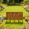 4pcs Rural Reed Dandelion Garden Decoration Screens, Courtyard Decoration, Spring Fence Decoration, Spring Garden Decoration, Outdoor Sculpture Decoration, Garden Privacy Screen