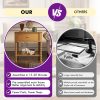 product-open-8bf1d3c20f9141728e45b1973581cb98-goods PAPAJET Solid Wood Nightstand with Drawer Walnut Bedside Table Mid Century Bedroom Furniture Single or Set of 2 Options