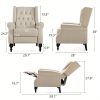 product-open-8c7b6078ce25402bbdc1e2ba7c15d3c8-goods ALBOTT Tufted Push Back Recliner Chair - Wingback Accent Armchair for Adults, Club-Style Design for Home Use