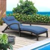 product-open-8cf67a2141dc4e1cb072c02b83882be4-goods Set of 2 Outdoor Wicker Chaise Lounge Chairs with Cushions, 5-Position Adjustable Patio Rattan Recliners with Wheels for Pool, Garden & Balcony