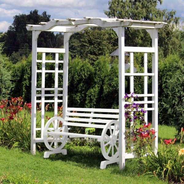 product-open-8e0008a4171f4763b0877011719f839d-goods 41.5in Fir White Carbonized with Wooden Wheels Wooden Bench