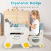 product-open-8e2e1375088a49dc8f38a8ced589d54d-goods COSTWAY Kids Table and Chair Set with Graffiti Desktop, Bookshelf & Storage Shelf, Watercolor Pens & Eraser - Anti-Slip Foot Pads, Durable Plastic Activity Table and Chair Set for Ages 3-8 Years, Easy Assembly, Space-Saving Design with Lower Storage