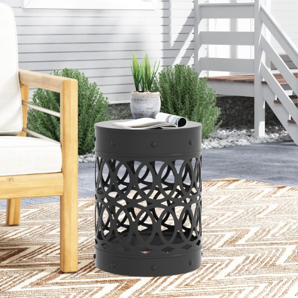product-open-8e6ff9a4d834434b939d55e37b8caa7c-goods Outdoor Metal End Table - Large