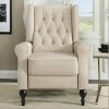 product-open-8f7612996810478fa2252477ed7a87b2-goods ALBOTT Tufted Push Back Recliner Chair - Wingback Accent Armchair for Adults, Club-Style Design for Home Use