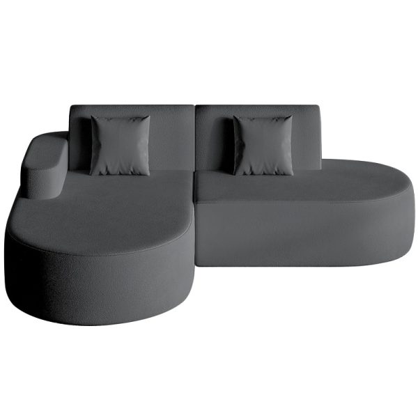 product-open-90b36a60c1f9441f824f2c7a30007643-goods Modern L-Shaped Sectional Sofa with Chaise Lounge - Deep Seat Corner Couch, Boneless Cushion Design & Plush Sponge-Filled, Gray/Black/Beige/Green, Easy Assembly Contemporary Living Room & Bedroom Furniture, Space-Saving Modular Sofa for Apartments &