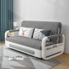 product-open-9116ac9efa3548d5b12f2aef0645813b-goods Contemporary Expandable Couch, Dual-Purpose Sofa Bed, Living Room Sofa Featuring Storage Recliner, Convertible Bed Sofa, Gray Fabric Sofa
