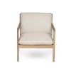 product-open-912f3268bd114f569e80601aea359f13-goods Set of 2 Acacia Wood Armchairs | Light Teak Patio Club Chairs with Painted Frame, PVC Material