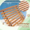 product-open-935ff9f6150d4dae8d2fb4c13e1e9509-goods MULTIGOT Outdoor Acacia Wood Chaise Lounge Rocker - High Back Ergonomic Slatted Seat with Stopper, 350lb Capacity Weather-Resistant Patio Furniture for Deck, Poolside, Garden (Natural Finish), Outdoor Lounge Chair, Deck Seating, Rustic Design, Sturdy Construction, Backyard Comfort