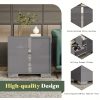 product-open-9363cbdf2da24e8b8bf3551b6dc31e6e-goods Modern Nightstand with Drawers - High-Gloss Bedside Table Suitable for, MDF/Fiberboard, Space-Saving End Table with Pull Handle, Assembly for Small Bedrooms & Contemporary Decor, Assembly Required