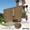 product-open-93dc0a3790e54e6a846d5a32fa8f09bd-goods Outdoor Space Roller Shades Package - Effortless Cordless Design Includes 2 Poles + Heavy Duty Shade Cloth