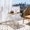 Acrylic Living Room Side Table, Minimalist Acrylic Side Table And Small Apartment Bedside Table, Modern Design, Transparent Home Decor, Living Room Display, Side Table, Easy And Luxurious Tea Set Style Design