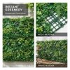 product-open-952a126977074fd69c752bbc5fb661a9-goods Faux Boxwood Hedge 20X20In for Garden Privacy Ivy Fence Interior Wall Decor, 8pcs 3D Greenery Foliage Screen Backdrop Interlocking Grid Panels