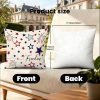 product-open-958f7ce92dd14a3f93260d77d50c87e2-goods 18x18 Inches Patriotic Freedom Print Patio Throw Pillow Cover, 4th of July Stars Fireworks Decorative Outdoor Pillow Case, Festive Independence Day Decor for Patio & Garden, Perfect as Thank You Gift