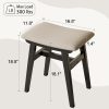 product-open-95ac4592266745118f65662b8840bfd5-goods Solid Wood Vanity Chair, 18.5 Inch Height Vanity Stool, Chair for Bedroom, Durable And Sturdy, Padded Seat, Modern Easy, Home Decor Additions, Limited-Time Flash, Free Shipping