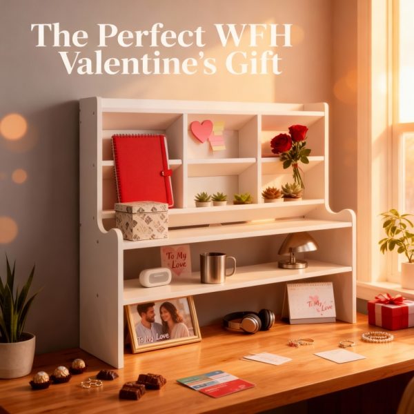 product-open-986d9cb34cc641dcbaf02c40a136de33-goods Desktop Storage Box, Multi-Tiered Desktop Shelf, Requires Manual Assembly, Suitable for Stationery, Cosmetics, Office Supplies | Space-Saving Partitioned Storage Box, a Great Valentine'S Day Gift Choice for Family Or Girlfriend