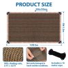 product-open-996f581bfa0b4eeba9017e6490026948-goods Outdoor Shade Net - Brown, Uv-Resistant, Durable Canopy, Suitable for Travel, Picnics, And Pools - Available In Various Sizes.