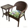 product-open-9976780a67944ea4aead63c9dc82c037-goods 1pc Silent Winged Dragonfly Pattern Courtyard Chair Seat Cushion, Indoor And Outdoor Seat Cushions, Back Cushions, Size 19.7*17.7*1.57inch, Suitable for Garden Chairs, Office Chairs And Floor Seats. Soft And Comfortable