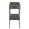 32x15x31' Maggie Galvanized Tray Table Accent Table