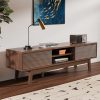 product-open-9b9dd43276cd4442b06b12af7dc2d7f9-goods Mopio Ensley TV Stand, Mid Century Modern for 55/ 60/ 65 Inch TV, Farmhouse TV Stand, Entertainment Center with Storage, TV And Media Console for Living Room ( 59" Low)