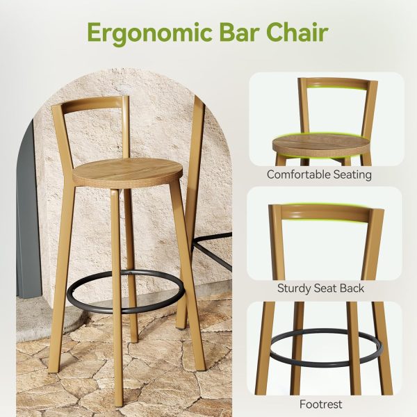 product-open-9bf5c125792f47dab06fe1cdf1b45a1b-goods 2-Seater Bar Table And Chair Set, 39.4' Height Square Bistro Pub Table with 2 Chairs & Footrest, Compact Cocktail Bar Height Table Set for Small Space, Dining Area, Cafe, Kitchen, Living Room, Apartment & Balcony