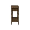 product-open-9c34c64199b24493b207acd8f5dd873f-goods Accent Table 2 Tier End Side Table Nightstand Bedroom Narrow Lamp Storage Drawer Brown Veneer Traditional