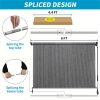 product-open-9c7217382f9d4e08ad69e3a15782a10e-goods Outdoor Space Roller Shades Package - Effortless Cordless Design Includes 2 Poles + Heavy Duty Shade Cloth