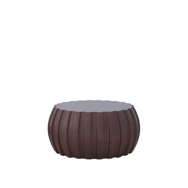 product-open-9d1f39e6f39a4bbd99dcda35eb74c8d2-goods 35.43' Modern Waterproof Coffee Table Durable MgO Cement Design Indoor and Outdoor Compatible Brown