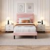 2026 Soft Bed with 2 Bed Rails, Premium Soft Padded Bed Frame with Stitched Detailing for Modern Bedroom, Ideal for Home Room Decor