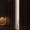 1pc Foldable Room Divider Curtain, Space-Saving Folding Privacy Screen with Hooks, Light-Blocking Polyester Curtain Suitable for Living Room, Bedroom, Kitchen- Modern Home Decoration Divider, Foldable Design, Easy Installation, Durable Fabric, S