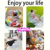 Extra Large Transparent Sofa - Holds 200 Dolls, Heavy-Duty PVC Folding Storage Chair with Space-Saving Modular Design for Doll Photography, Collectors, Home/Office/Camping/Beach Use - Easy-to-Clean Lightweight Furniture, Collector's Edition Durable Plastic Outdoor Seat, Sturdy Structure, Versatile Home Organizer