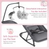 product-open-a01f6b5924ee44babcf5460d4b3274bd-goods 2-in-1 Collapsible Bouncer and Rocker Seat - Lightweight, Quiet, 3-Position Adjustable Cradle -No Assembly Needed, Portable Nursery Chair, Ideal for Showers