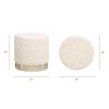 product-open-a57f5ded36a943789a8ff38e02abf25f-goods Hampton 18' Round Upholstered Ottoman with Scalloped Base Speckled Egg Beige Chenille