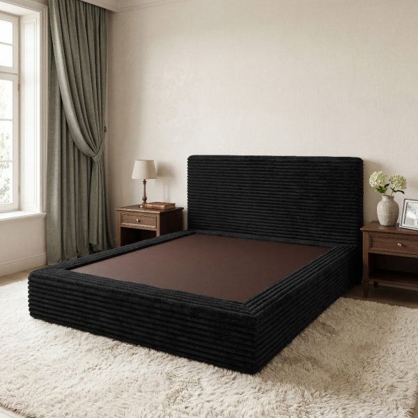 product-open-a5b9f06f39504e29b22555882e39a932-goods Upholstered Platform Bed, Compressed 2-in-1 Convertible Sofa Bed, Vacuum Packed Boneless Sleeper Couch, Queen Bed Frame Features A Headboard, No Assembly Required, Multifunctional Furniture For Small Apartment Dorm Office