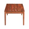 product-open-a6b50243828b45e88fa4380cfb8c3850-goods Acacia Wood Outdoor Coffee Table, Rustic Patio Coffee Table, Weather Resistant Garden Coffee Table, 36.25" W X 20.50" D X 15.00" H, Mahogany Finish, Streamlined Style for Backyard, Deck, Poolside, Balcony