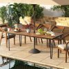 Multigot 79" Outdoor Dining Table 8-Person Patio Table with 1.9" Umbrella Hole