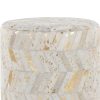 product-open-a75625ca02a8427e9b69a68cb32e4d88-goods Leather Ottoman in Golden Metal and Ivory Leather with Golden Splatter