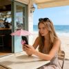 product-open-a9c3147783de4dd5a2ed8933d3198279-goods 1 Set (Umbrella *1pc And Phone Suction Cup *1pc) New Arrival - Portable Phone Sunshade Folding Umbrella Designed Specifically for Phones, with Suction Cups, Suitable for Beaches, Camping, Photography And Videography