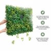 product-open-a9faa68b35474f73a6f03254cc66c187-goods Faux Boxwood Hedge 20X20In for Garden Privacy Ivy Fence Interior Wall Decor, 8pcs 3D Greenery Foliage Screen Backdrop Interlocking Grid Panels
