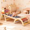 product-open-aa13ab689ca14fc6ba59f8ed258abee3-goods 8in 1 Pikler Triangle Climbing Set Foldable Indoor Jungle Gyms for Toddlers Baby Indoor Playards Jungle Gym with Oval-shaped Crossbar Design Wooden Climbing Set for Toddler to Inspire Children's Exploration