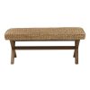 product-open-aa14cb70832b46e7ba584b3f0ef37e2f-goods Lightweight and Durable Outdoor Bench for Patio or Garden - Rustic Brown - Easy Assembly Weather-Resistant Design 60-Inch Length, Easy to Assemble